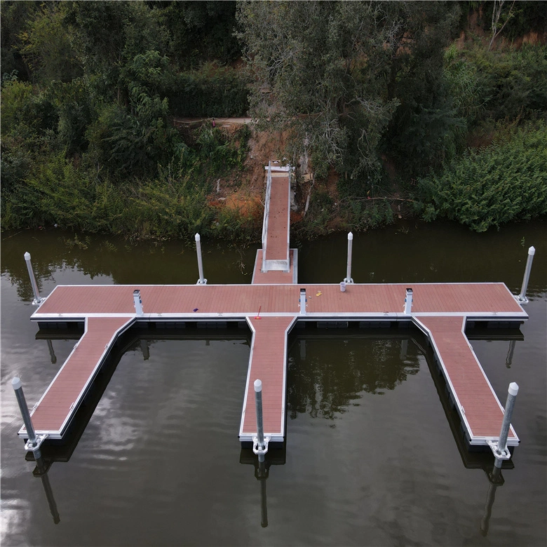 Floating Marina LLDPE Floating Jetty Steel Pontoon Floats