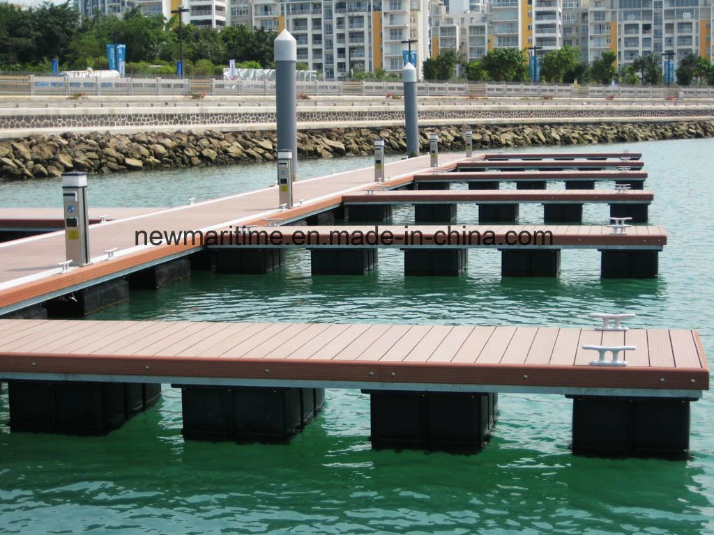 Jetty Aluminum Frame Wooden Decking PE Floats