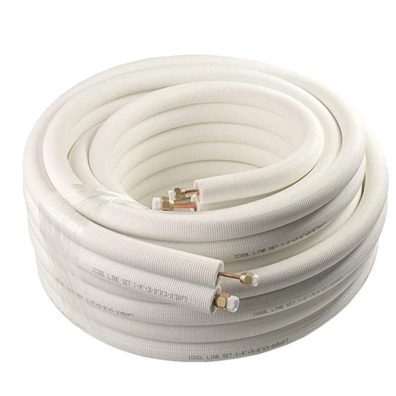 HVAC Twin Insulated Copper Pipe 3m/15m/20m/30m Insulated Copper Tube for Split Air Conditioner Pipe Kit