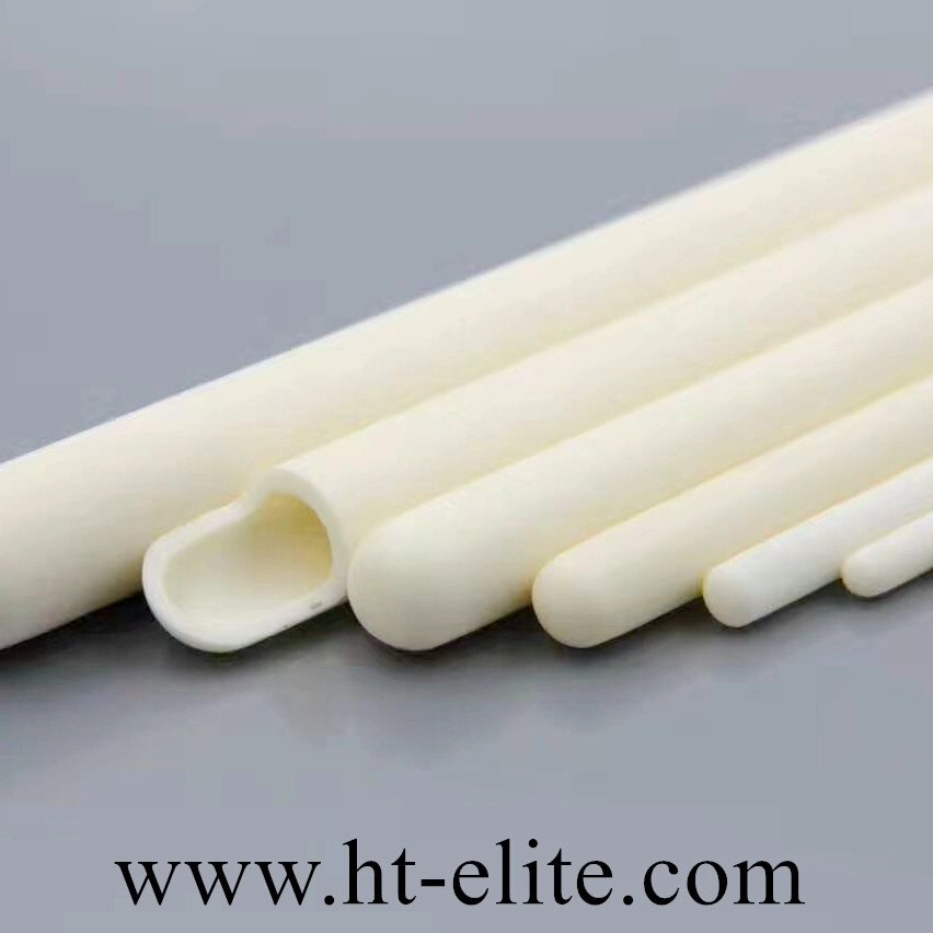 95% 99% Al2O3 Alumina Ceramic Thermocouple Protection Tube C610 C710