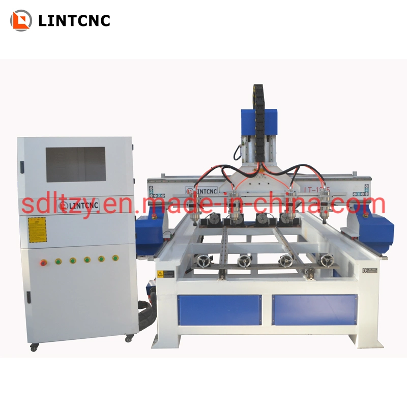 4 Spindles Woodworking Machine CNC Router 1325 with 2.2kw Spindle