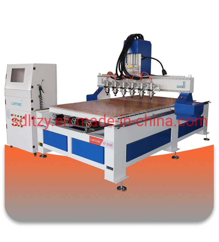 4 Spindles Woodworking Machine CNC Router 1325 with 2.2kw Spindle