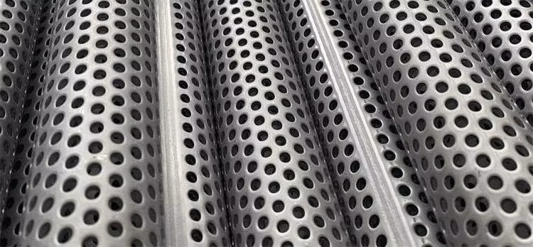 Aluminium Perforated Metal Steel Round Tube Withe Epoxy Coating
