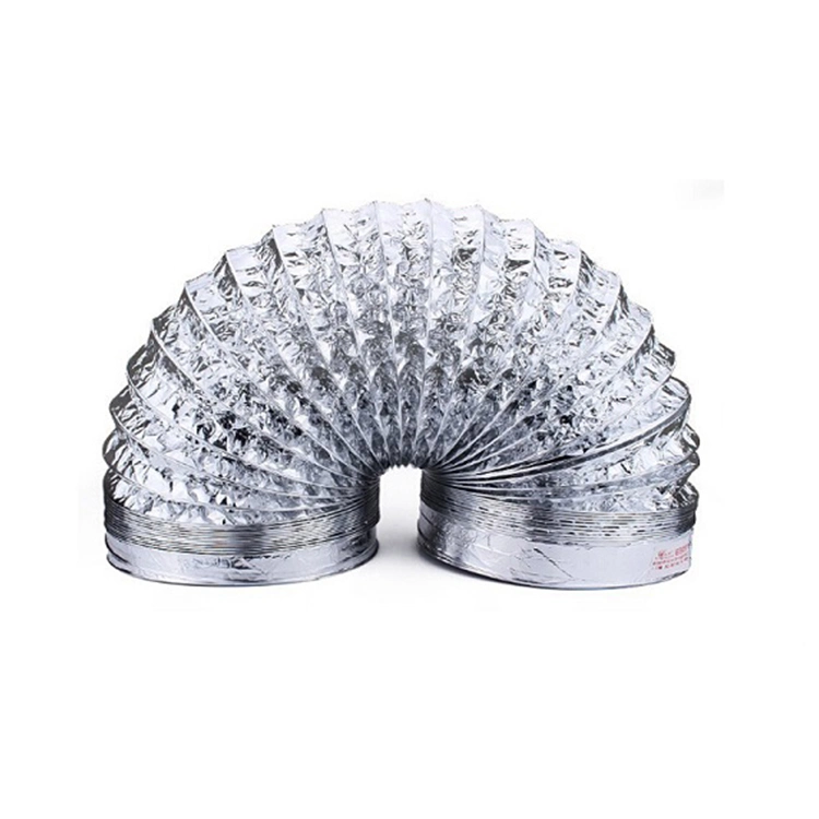 China Supplier Indoor Exposed Ventilation Flexible Pipe Aluminum Foil Ventilation Tube Duct