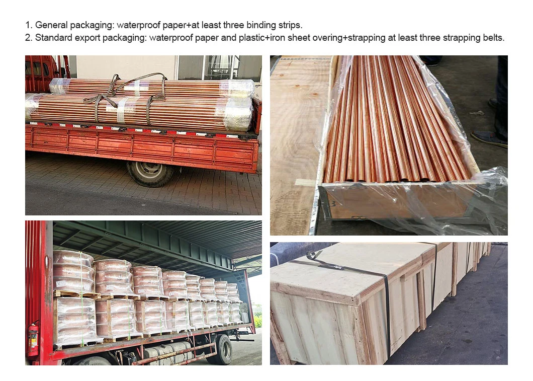 Soft Annealed/Hard Copper Tube 3m 4.8m 5.8m 6m 99.99 Pure Copper Tube