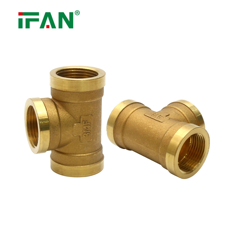 Ifan Factory Supply Copper Fittings Plumbing Brass Pipe Connector Brass Pipe Fitting