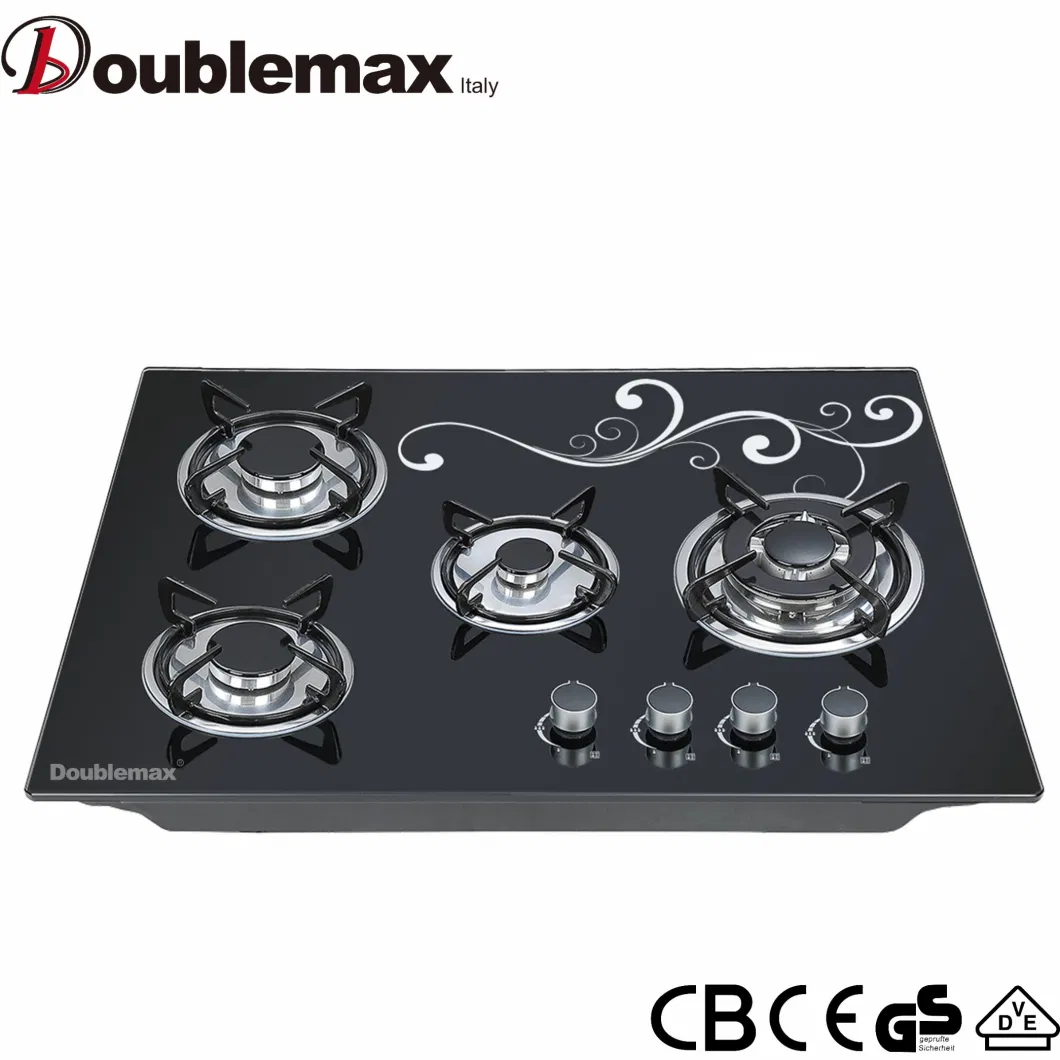 Professional Kitchen Propane Cooktop 4 Burners Steel Stove Gas Cooker