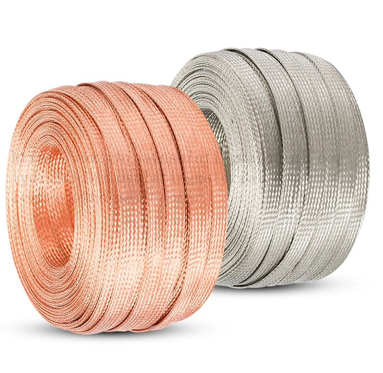 Flexible Tinned Copper Braided Earth Strap for Solar Power