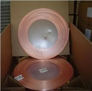 ASTM B280 Soft Temper Pancake Coil Copper Tube in Refrigeration