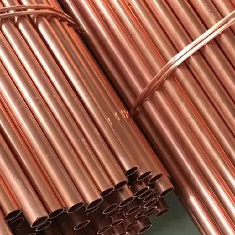 Soft Temper Polished Pure Copper Tube / Copper Straight Round Pipe C1010 C1020 Brass Tube