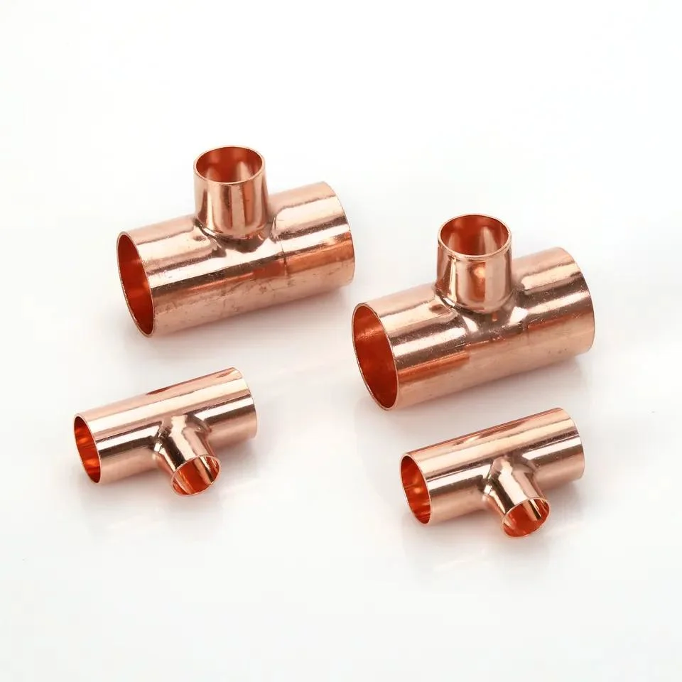 Factory Customization Tee T Shape 1/2&quot; to 4&quot; Multi-Size Copper Pipe Fittings