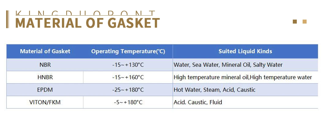 Fp02/Fp04/Fp08/Fp10/Fp14/Fp16/Fp20 Gasket for Plate Heat Exchanger