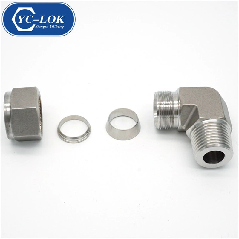 Forged Equal Union Tee /Copper Ferrule Tube Fitting/3 Ways Pipe Joint Tee Union Hydraulic Tube Fitting