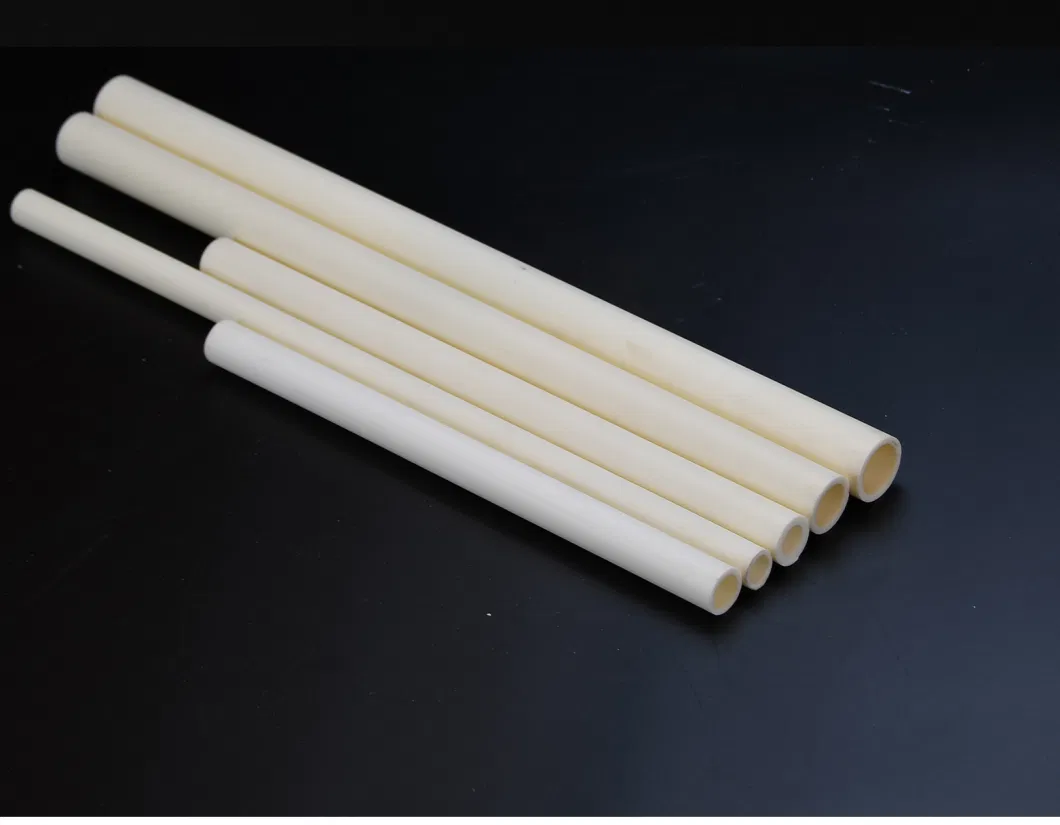 Glazed 85% Alumina Ceramic Igniter Tube (porcelain tube)