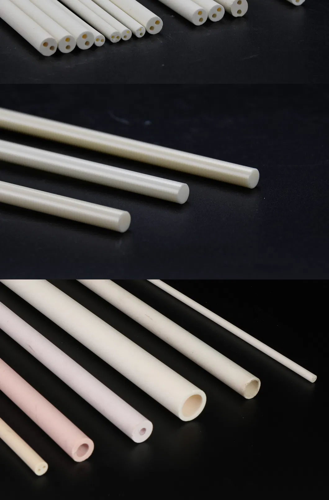 Glazed 85% Alumina Ceramic Igniter Tube (porcelain tube)