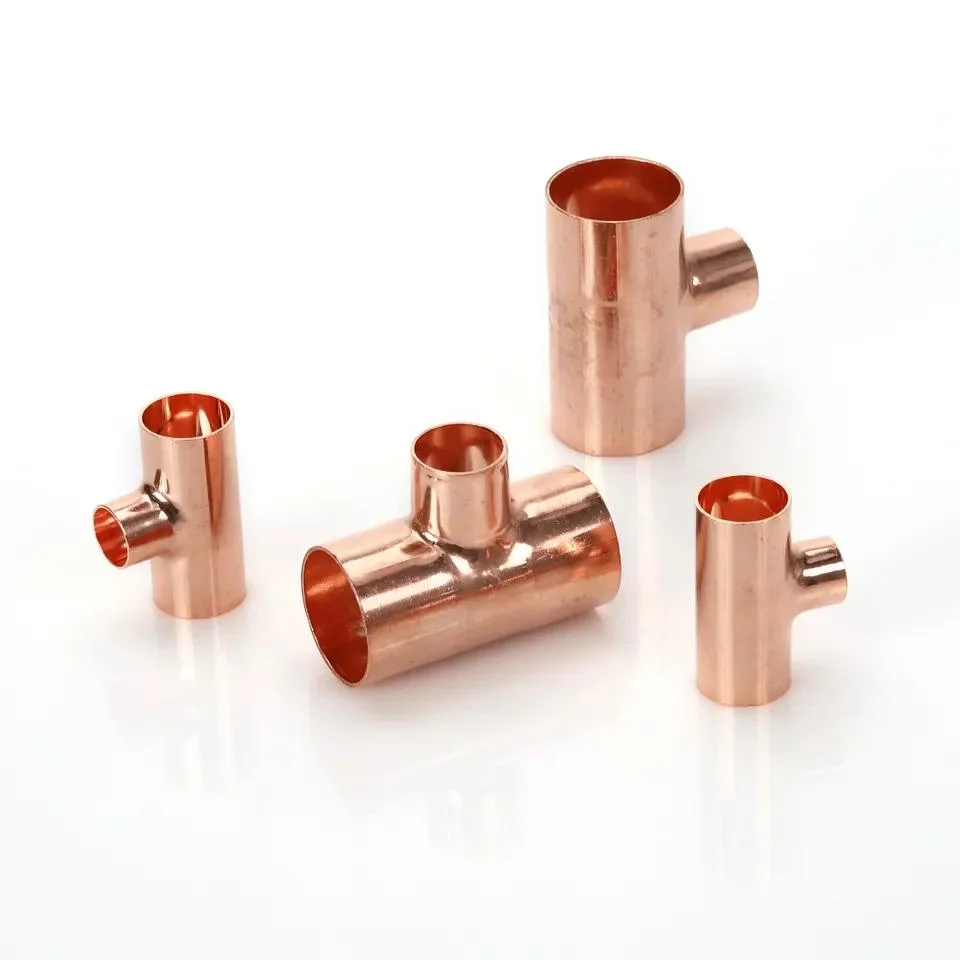 Factory Customization Tee T Shape 1/2&quot; to 4&quot; Multi-Size Copper Pipe Fittings