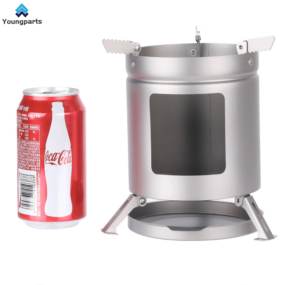 Youngparts Boundless Voyage Outdoor Camping Picnic Portable Lightweight Mini Titanium Wood Stove