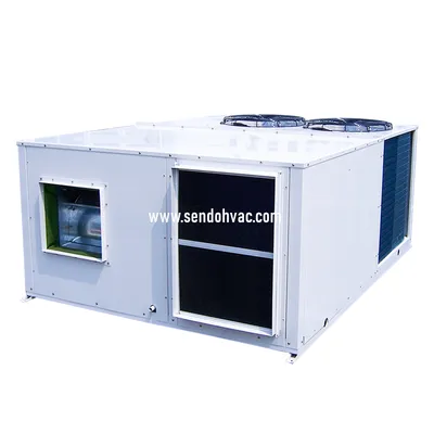 Low Noise & Energy Saving T3 DC Inverter Compressor Air-Cooled Cooling Rooftop Packaged Air Conditioning Unit R410A with Heat Recovery & Free Cooling/Economizer