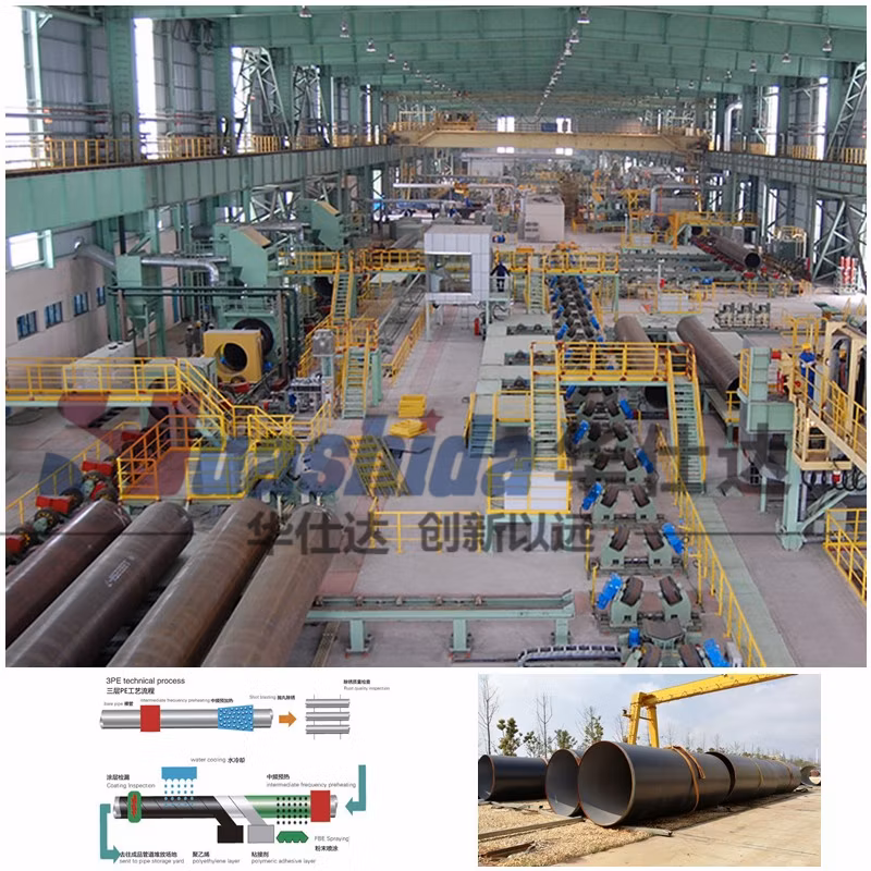 Steel Pipe Internal External Blasting Fbe Coating Machinery