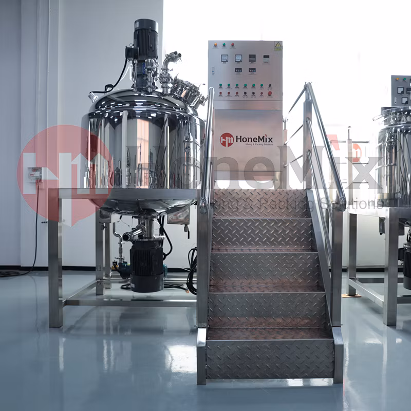 Cosmetic Production Emulsifying Fixed Type Vacuum Emulsify Equipment Cream Mixer Homogenizer Machines