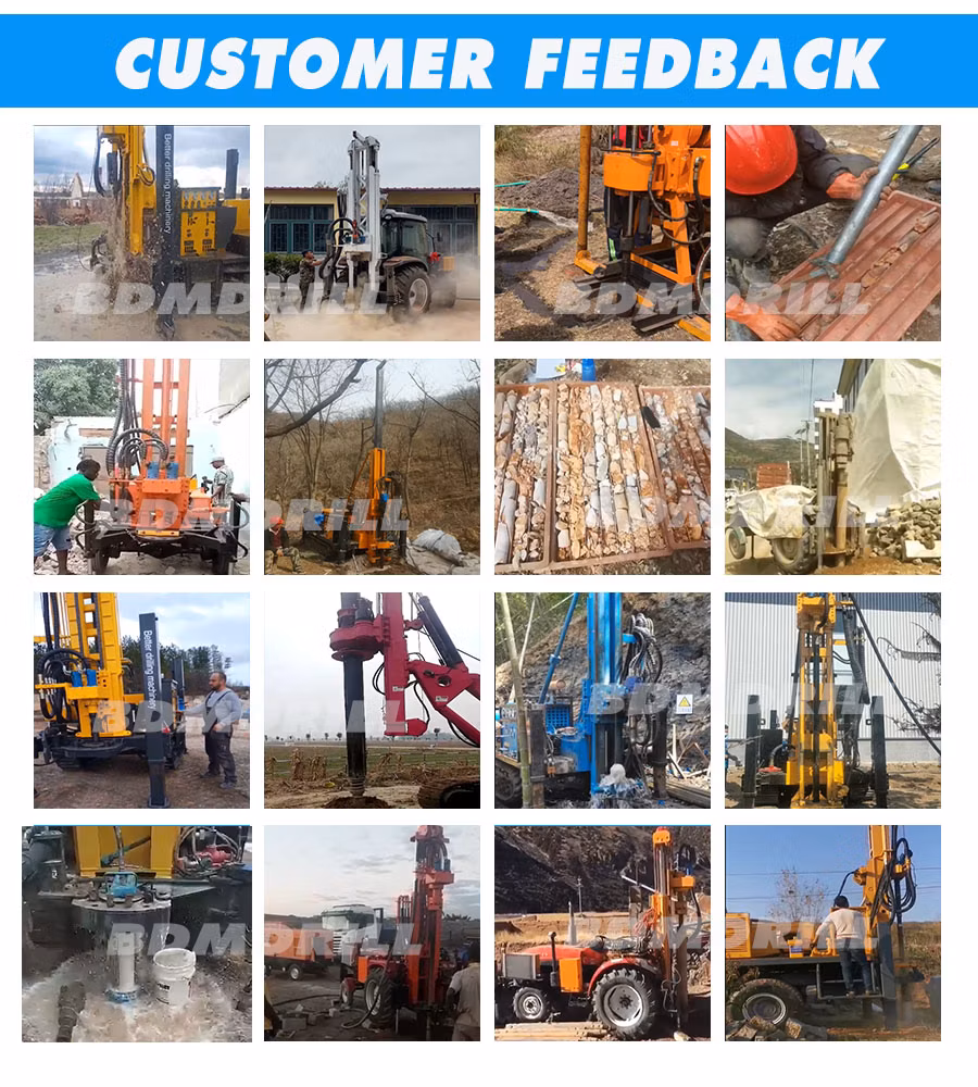 Truck Mounted Borehole Rotary Drilling Machine with Mud Pump and Air Compressor