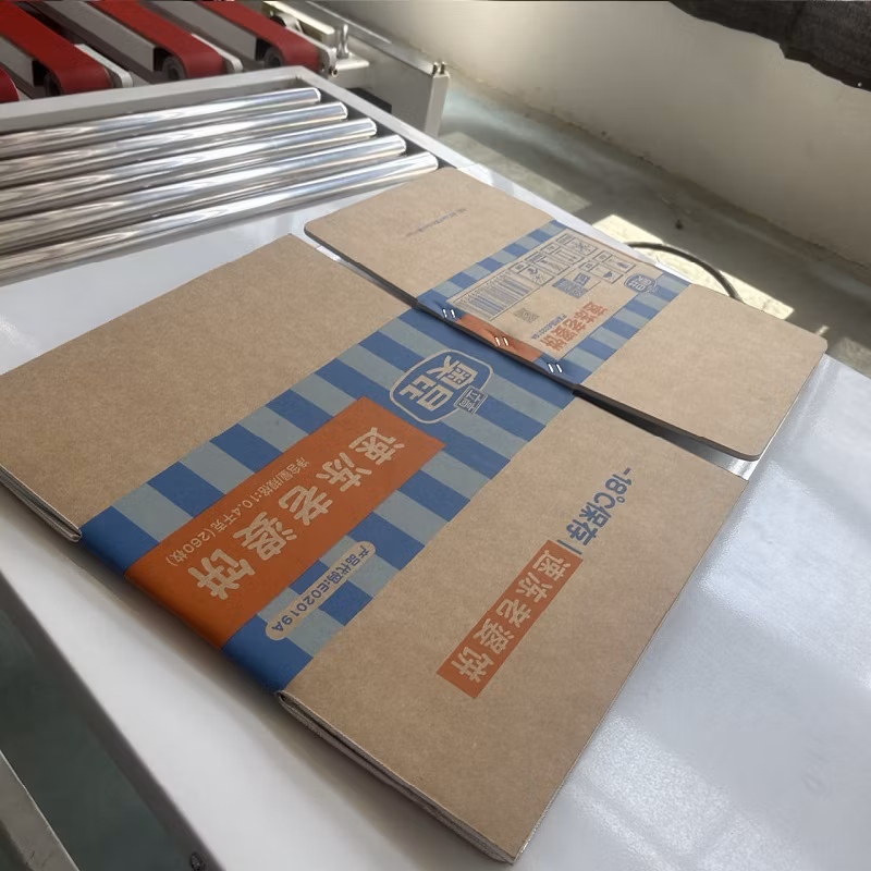 Full Automatic Folding Gluing Nailing and Stacking Integrated Machine for Corrugated Carton Box Making