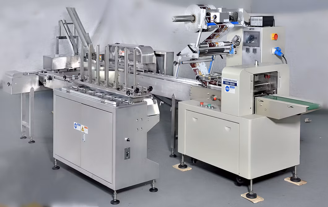 Horizontal Flow Bakery Rusk Wrapping Wrapper Equipment Pillow Pack Bag Automatic Lebanese Arabic Pita Bread Packing Machine