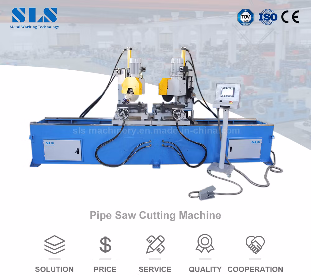 Tube 30, 45, 60 Degree Angle Double Head Cutting Pipe Saw Machine