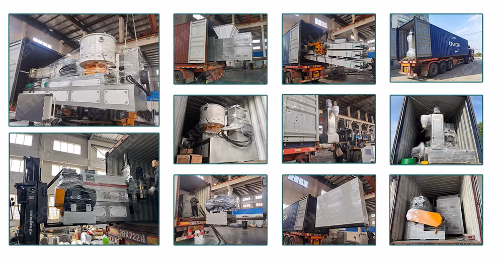 PP Shopping Bag &amp; Plastic PP PE Film Double Stage Granulating Line
