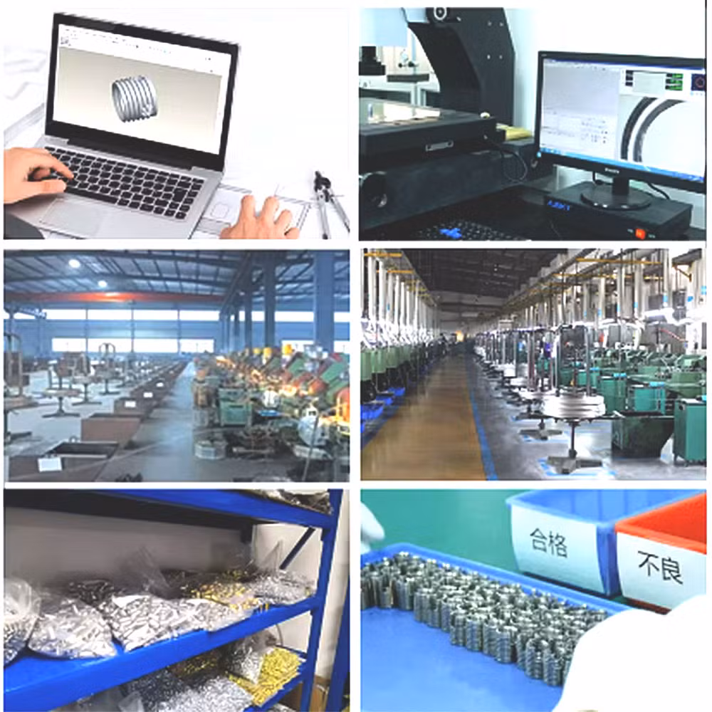 Metal Spring Machine for Processing Thread Insert in Production Line