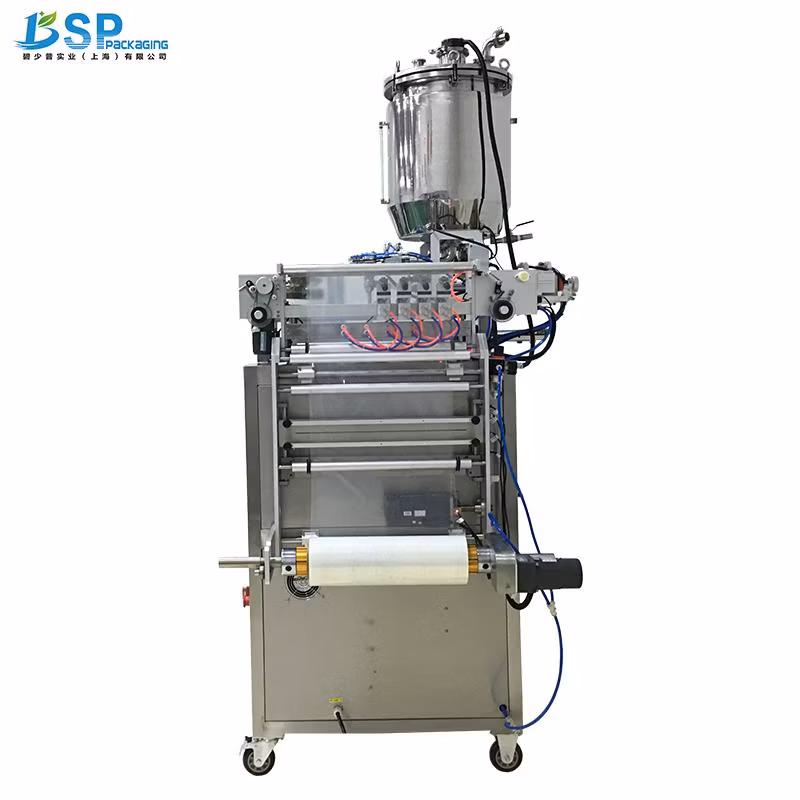 Automatic 4 6 Lanes Liquid Ice Freeze Popsicle Pop Packing Packaging Machine