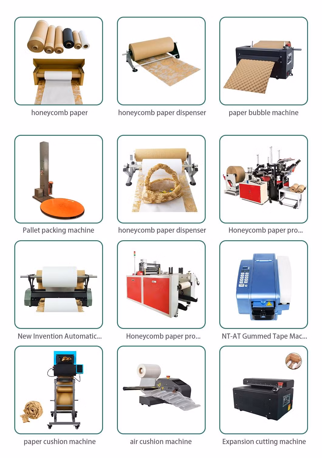 External Smart Device Roll Wrapping Cushion Kraft Honeycomb Paper Wrapping Machine