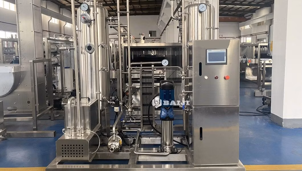 Complete Carbonated Drink Beverage Soda Water Mixing Can Filler Filling Seaming Line Machine