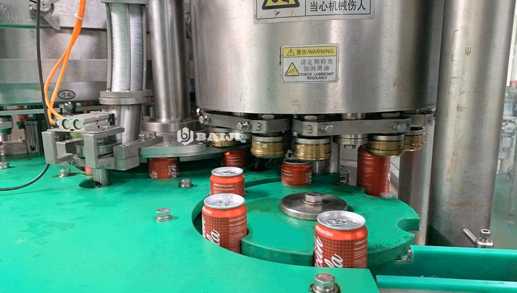 Complete Carbonated Drink Beverage Soda Water Mixing Can Filler Filling Seaming Line Machine