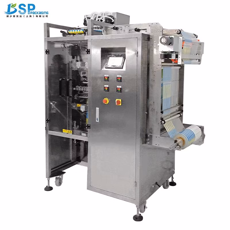 Automatic 4 6 Lanes Liquid Ice Freeze Popsicle Pop Packing Packaging Machine