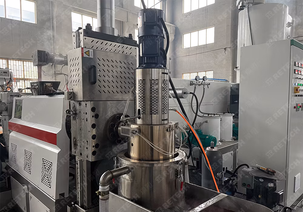 PP Shopping Bag &amp; Plastic PP PE Film Double Stage Granulating Line