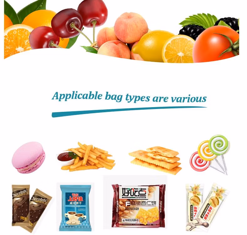 Automatic Horizontal Pillow Flow Wrapping Soap / Biscuit / Popsicle / Candy / Energy Bar Packing Machine