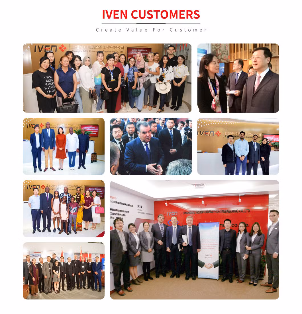 Iven Liquid Vaccine Production Line / Disposable Syringe Filling Capping Machine with CE and ISO