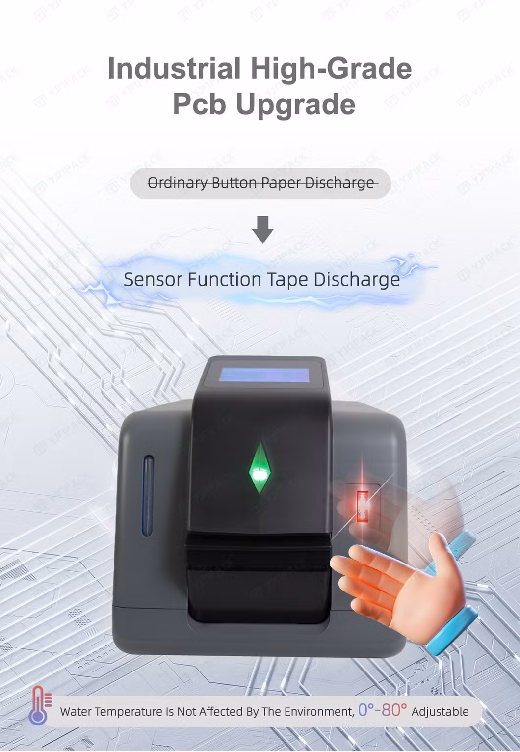 High Capacity Water Activated Electirc Packing Machine Kraft Paper Tape Packaging Machine