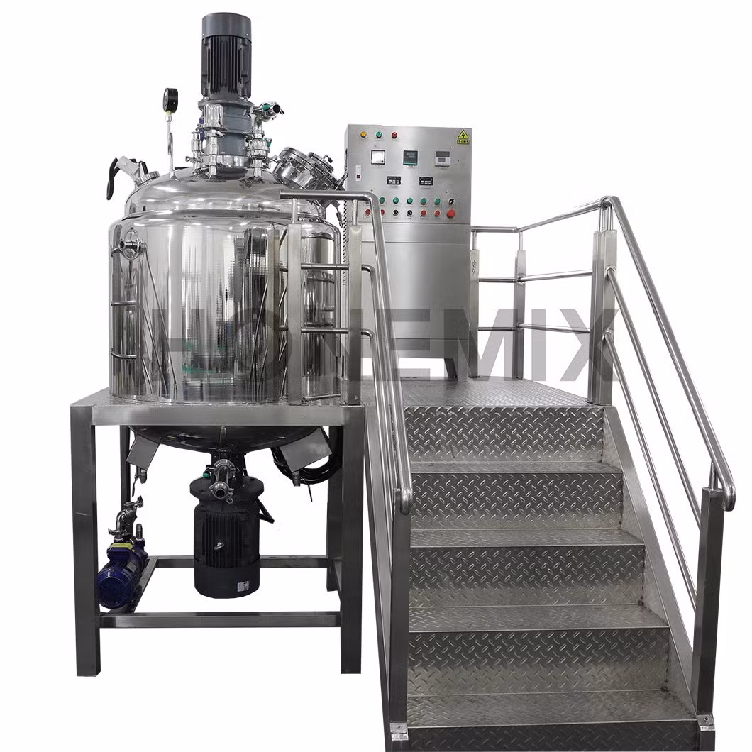 Cosmetic Production Emulsifying Fixed Type Vacuum Emulsify Equipment Cream Mixer Homogenizer Machines