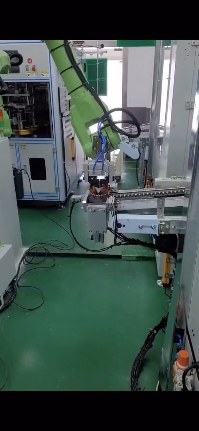 Truss Type Integrated Automation Production Line with Automated Stator Coil Insertion