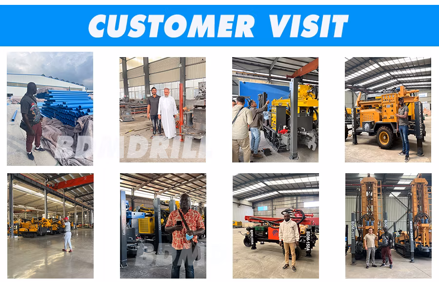 Truck Mounted Borehole Rotary Drilling Machine with Mud Pump and Air Compressor