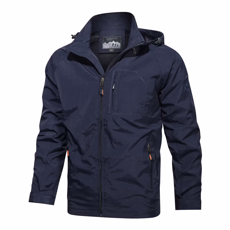 Custom Made Kahki Outdoor Wear Ski Men Softshell Jacket Windbreaker