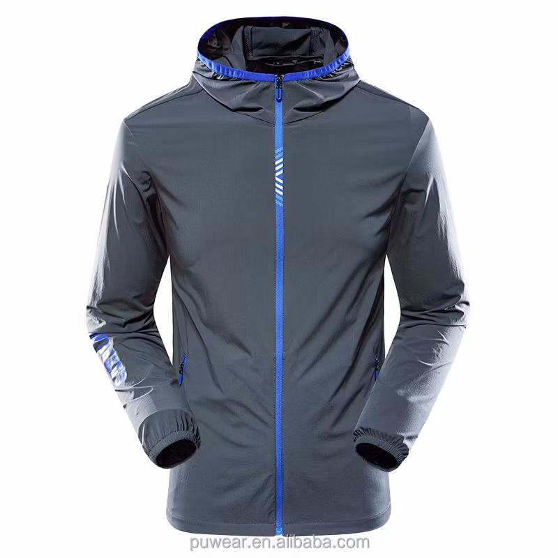 High Quality Custom Breathable Waterproof Windbreaker Sun-Protective Lightweight Casual Hunting Men&prime;s Rain Outdoor Jacket