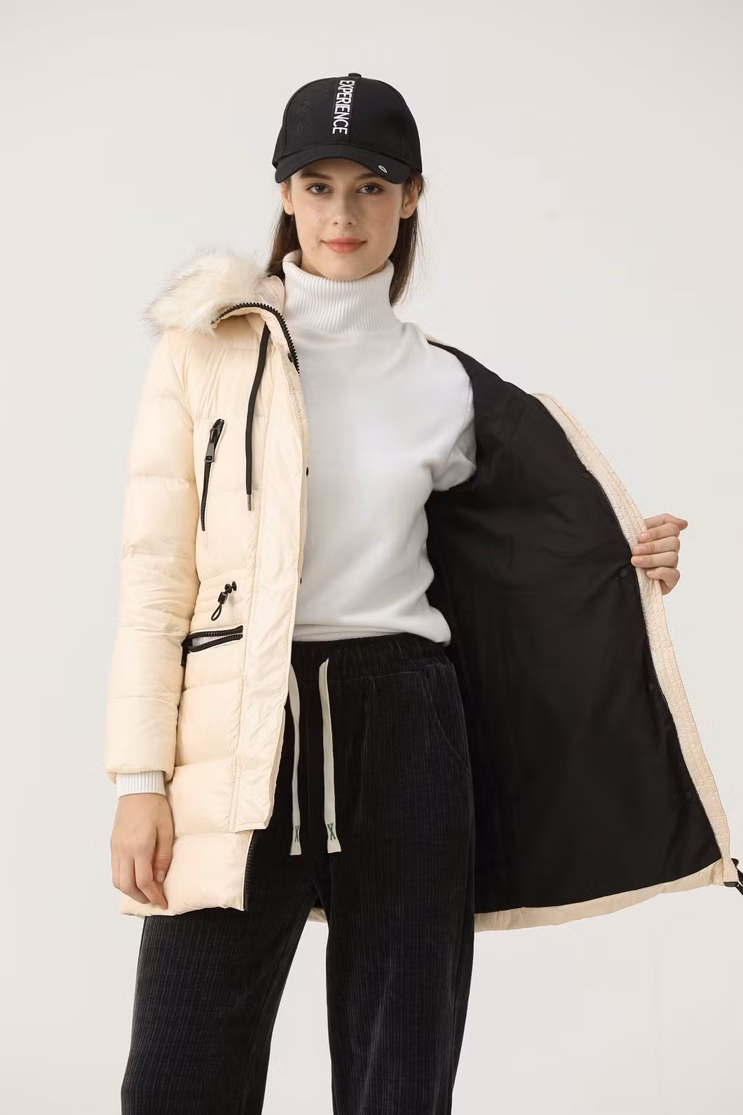 Snowboard Ladies Hoodie Padded Thick Ropa Winter Women Parka Jacket