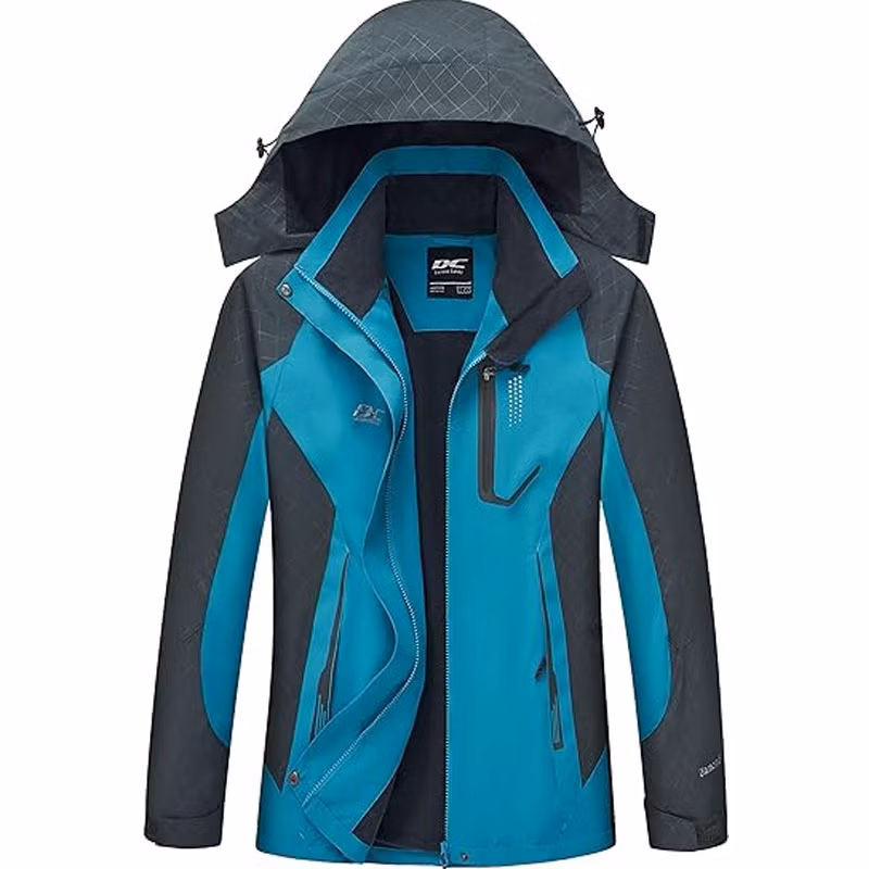 Women&prime;s Waterproof Rain Jacket with Hood Lightweight Outdoors Raincoat