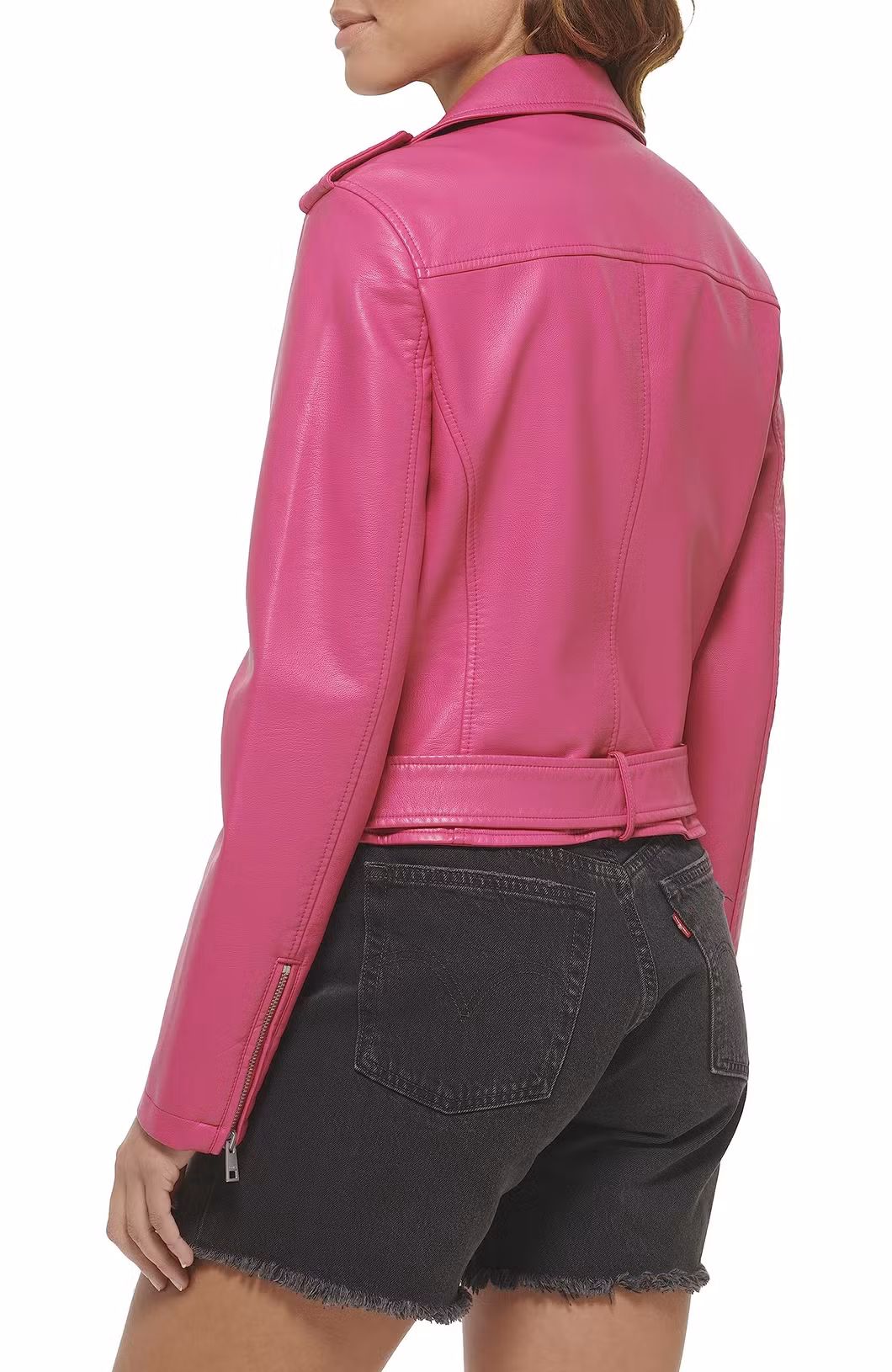 Asiapo China Factory Women&prime;s Street Classic Motorcycle Biker Racer PU Leather Jacket