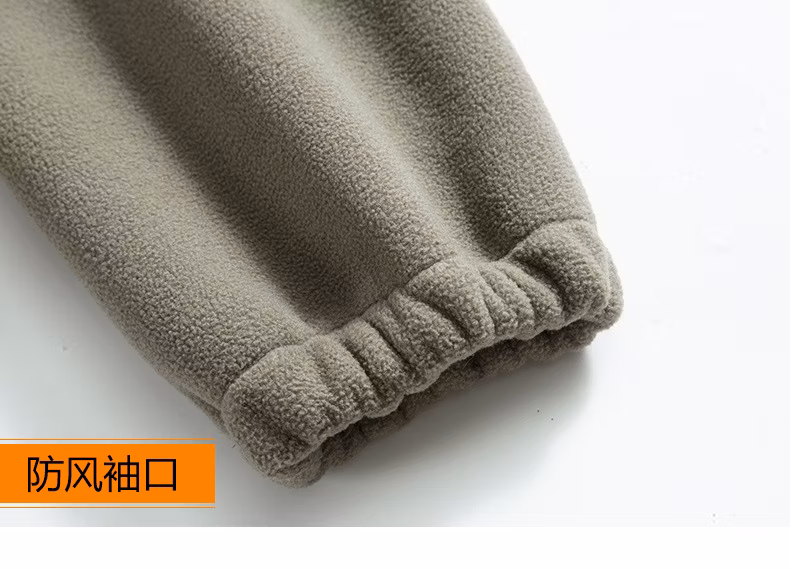 Men&prime;s Work Fleece Jacket Trucker Lapel Work Cargo Jackets for Men