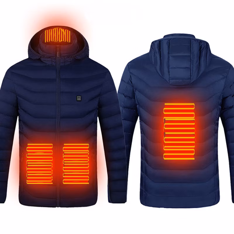 Rechargeable Electric Battery Heating Lightweight Heater Men Coats Waterproof Insulated Heated Jacket
