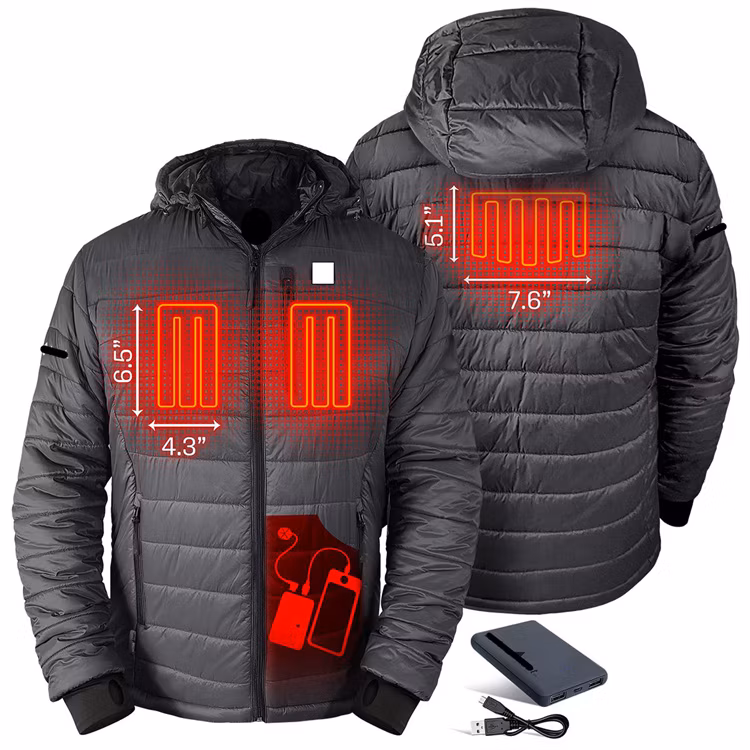 Men&prime;s Insulated Winter Heated Jacket